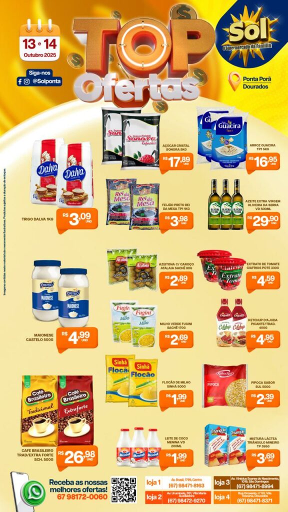 Supermercado Sol e as top ofertas