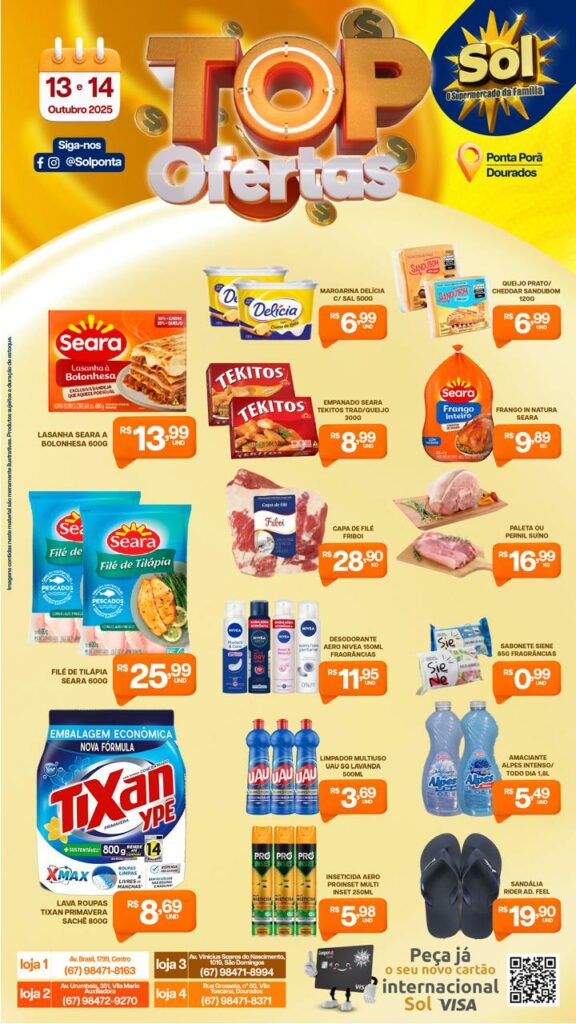 Supermercado Sol e as top ofertas