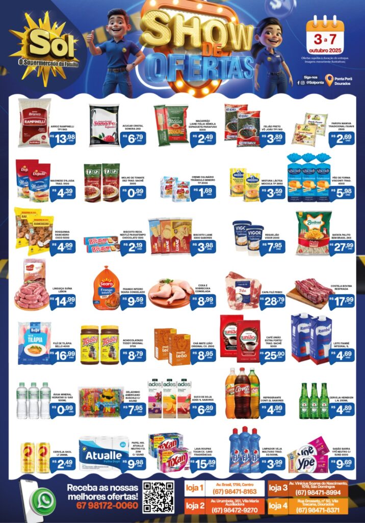 Show de Ofertas no Supermercado Sol. Confira