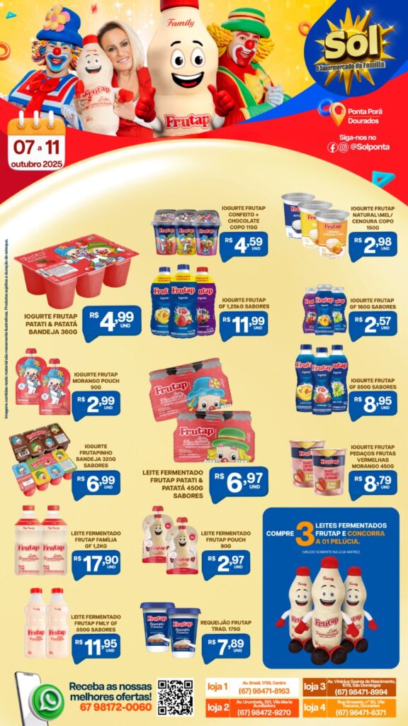Ofertas Dia das Crianças no Supermercado Sol
