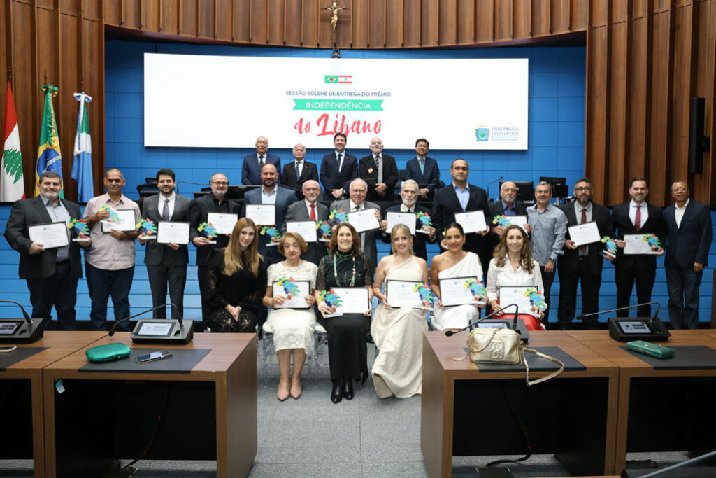 Honrarias: Comunidade libanesa é reconhecida por trajetória e legado em MS Honrarias: Comunidade libanesa é reconhecida por trajetória e legado em MS