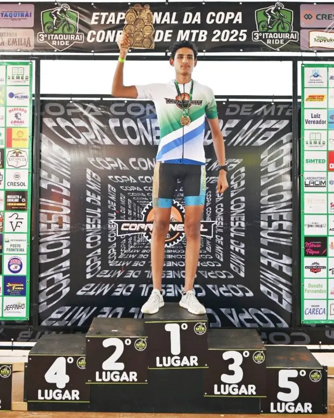 Ciclismo de Amambai conquistou três títulos de campeão na Copa Conesul de MTB 2025