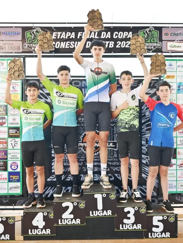 Ciclismo de Amambai conquistou três títulos de campeão na Copa Conesul de MTB 2025