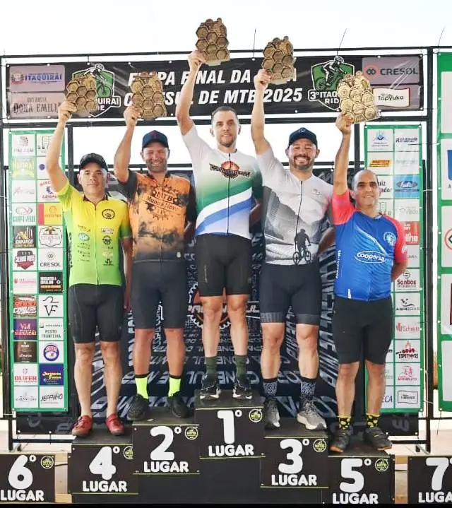 Ciclismo de Amambai conquistou três títulos de campeão na Copa Conesul de MTB 2025
