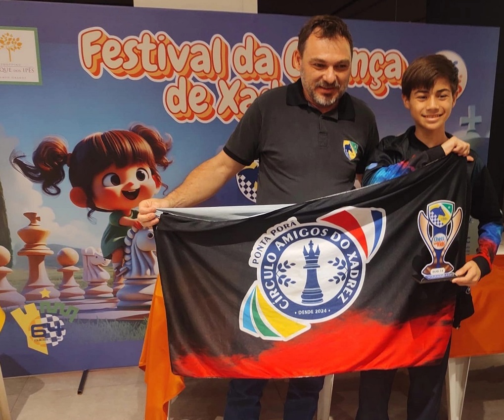 Ponta Porã conquista destaque na 3ª etapa do Campeonato Estadual de Xadrez Escolar