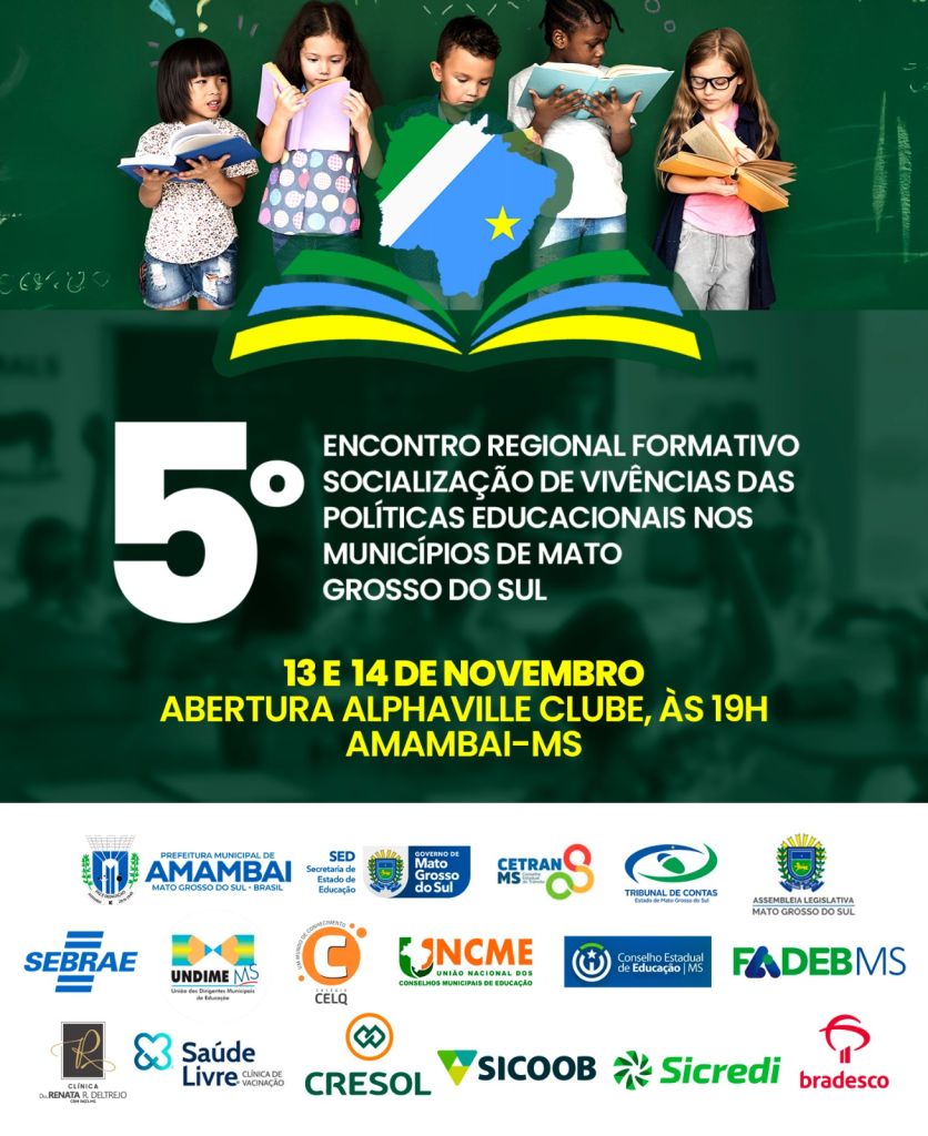 Amambai sedia o 5º Encontro Regional Formativo sobre Políticas Educacionais de Mato Grosso do Sul
