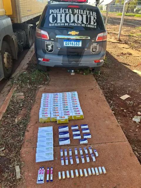 Correios têm caminhão flagrado com 44 quilos de cocaína na BR-262