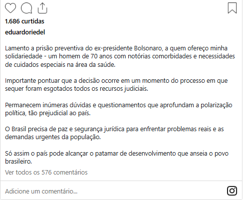 Direita de MS se une contra decisão de Moraes que prendeu Bolsonaro