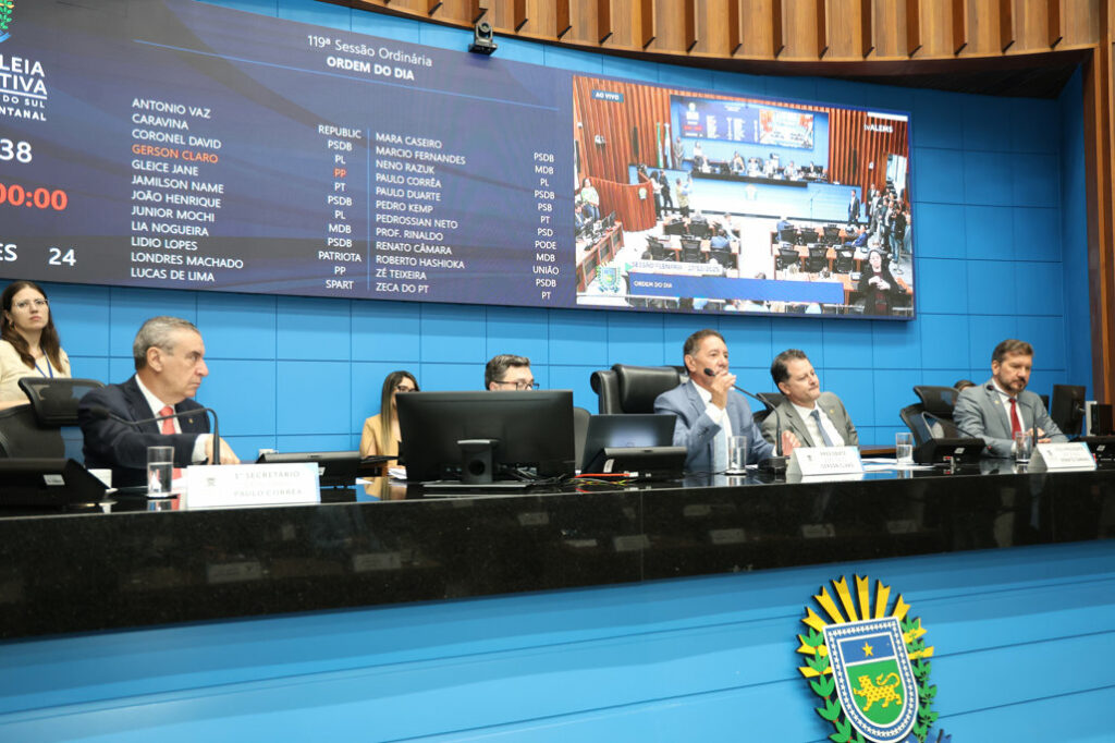 Presidente apresenta balanço de encerramento dos trabalhos de 2025 na ALEMS