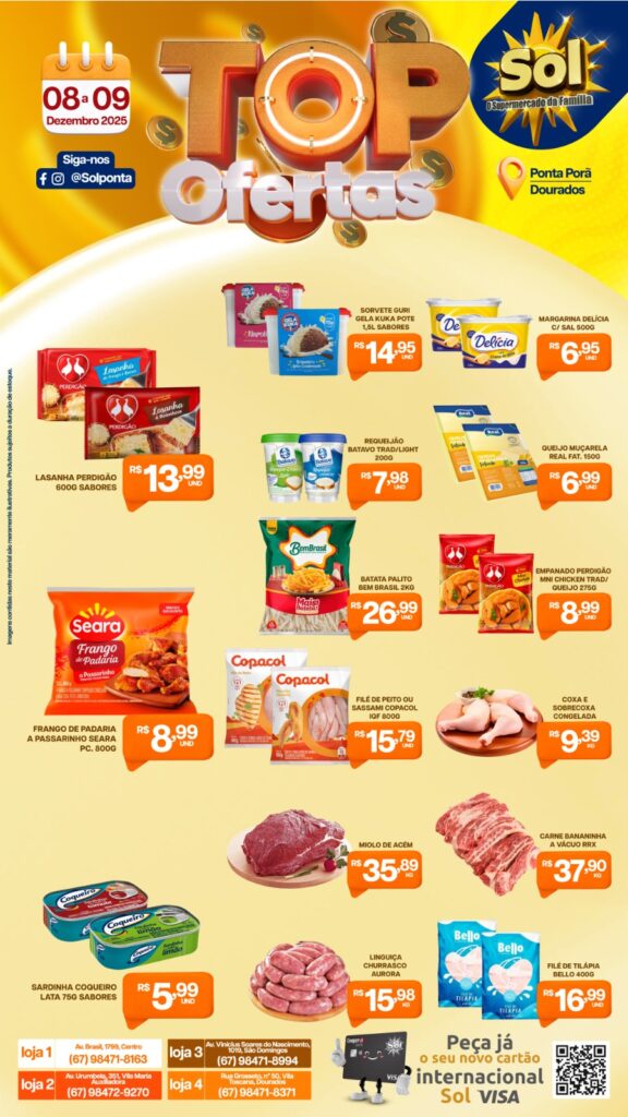 Confira Top Ofertas do Supermercado Sol
