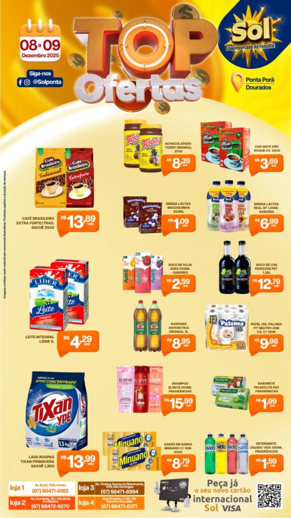 Confira Top Ofertas do Supermercado Sol