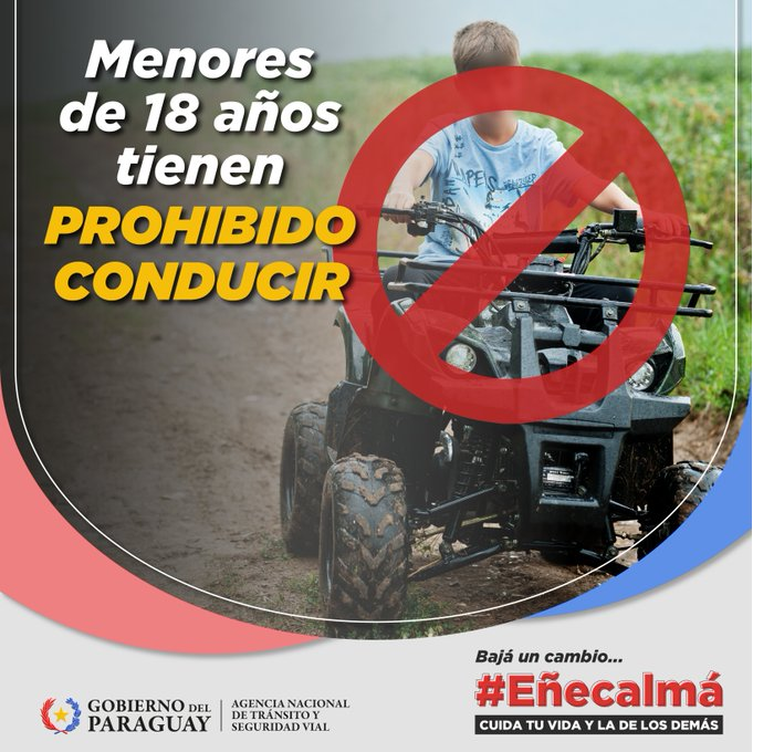 Agencia de Tránsito recuerda que menores de edad tienen prohibido conducir vehículos motorizados