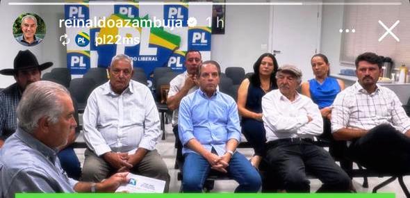 Em reunião do PL, Pompílio Júnior tem aval de Azambuja para candidatura a deputado estadual