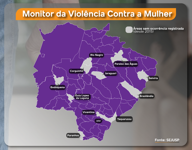 Em MS, 12 municípios estão há quase uma década sem registrar feminicídio Em MS, 12 municípios estão há quase uma década sem registrar feminicídio