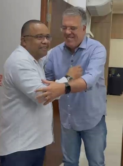 Ponta Porã: Prefeito Eduardo Campos visita presidente da Câmara Jelson Bernabé e reforça parceria institucional