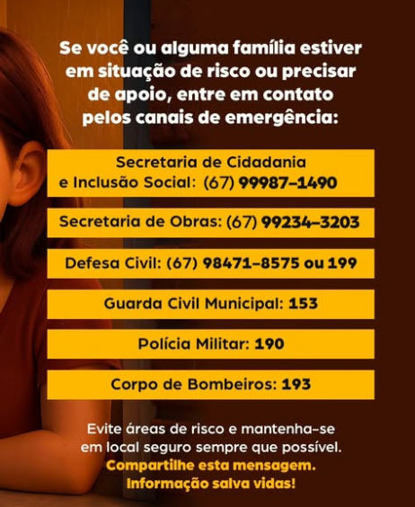 Ponta Porã: Chuvas com vento forte atinge a cidade neste sábado (10)