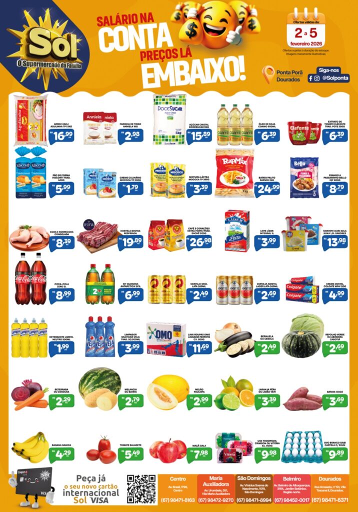 Supermercado Sol e as ofertas da semana