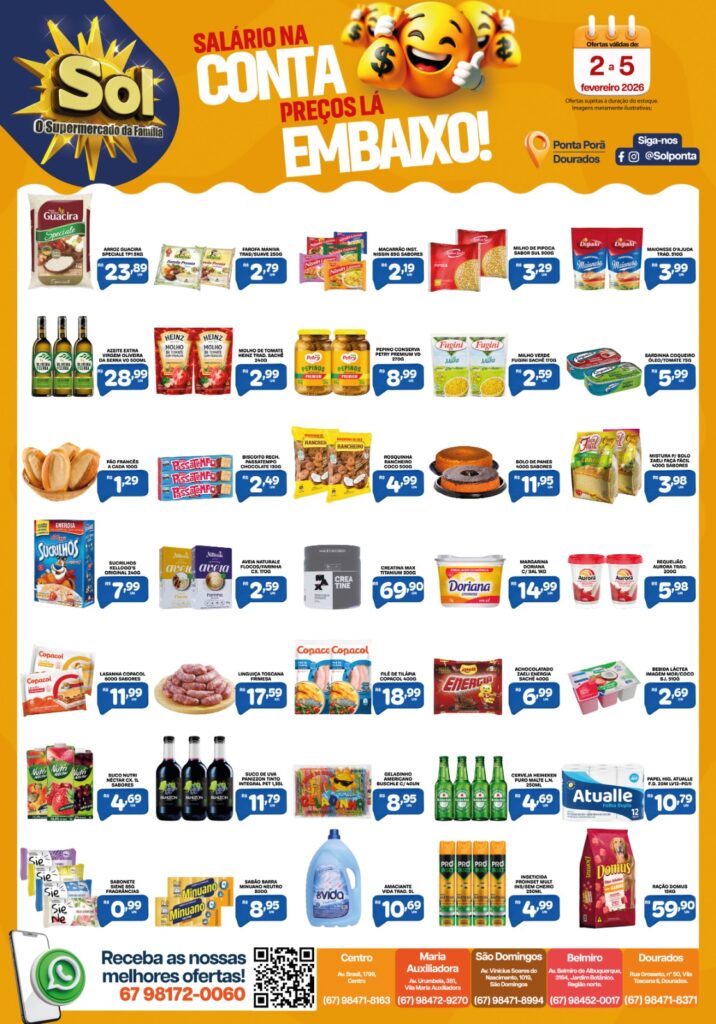 Supermercado Sol e as ofertas da semana