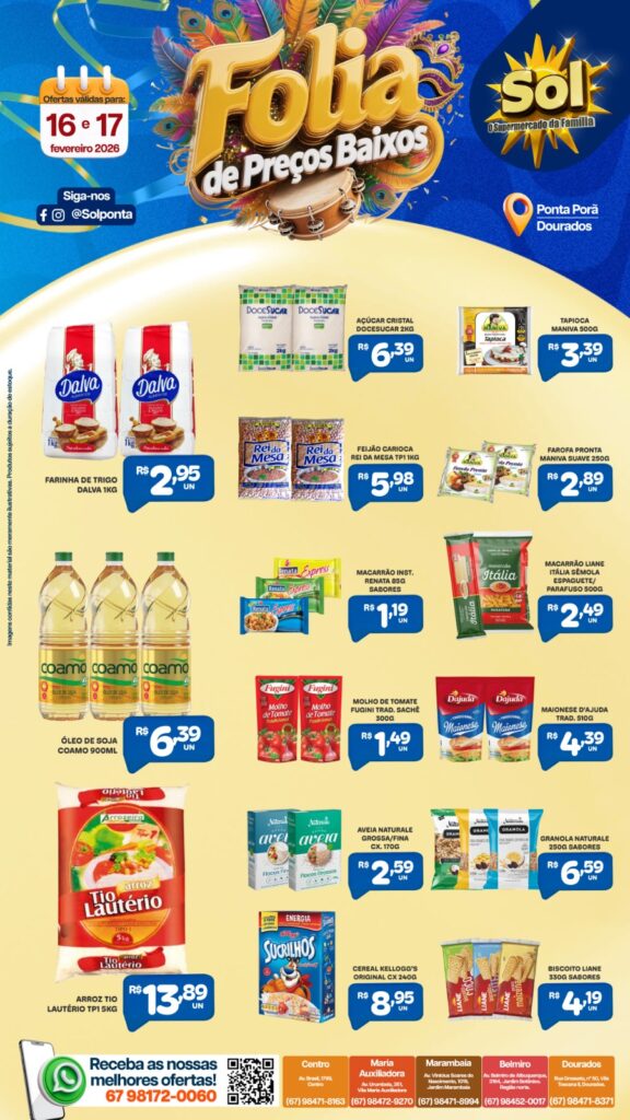 Confira Top Ofertas do supermercado Sol