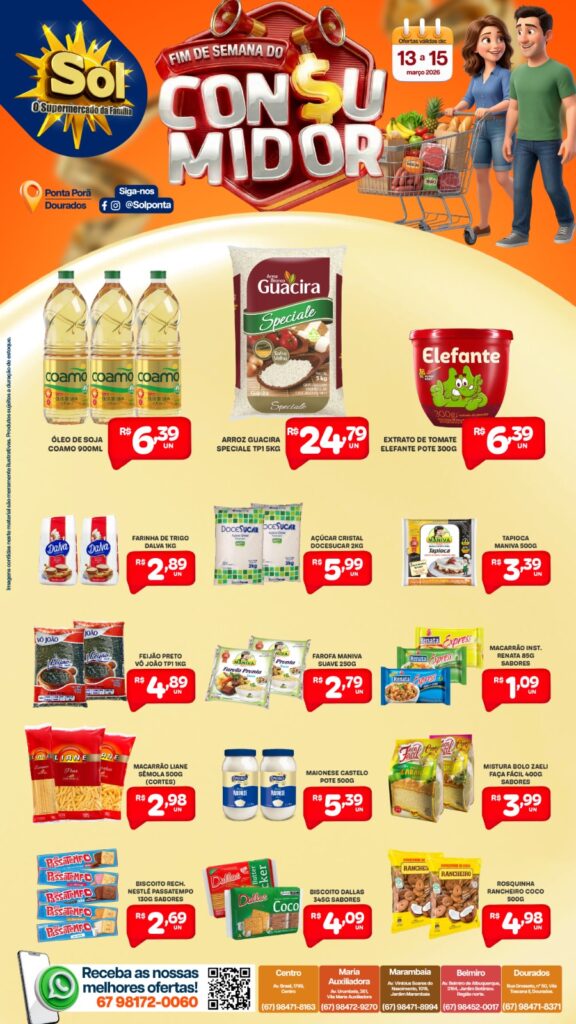 Supermercado Sol e as ofertas do Consumidor