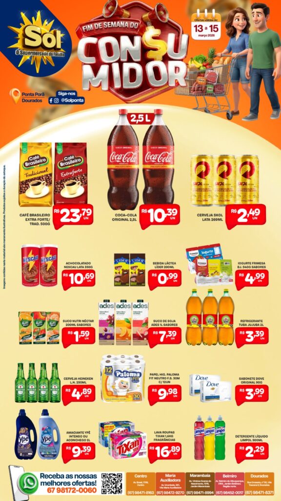 Supermercado Sol e as ofertas do Consumidor