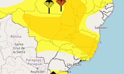 Fim de semana tem alerta de temporais, mas calor predomina em MS Fim de semana tem alerta de temporais, mas calor predomina em MS