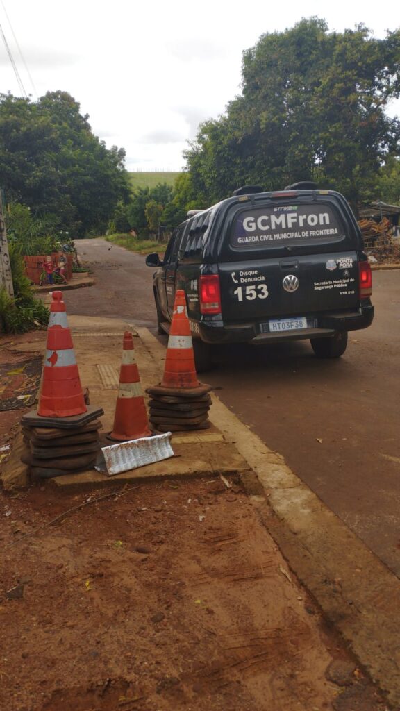 Ponta Porã: GCMFron apreende cones furtados e endurece fiscalização