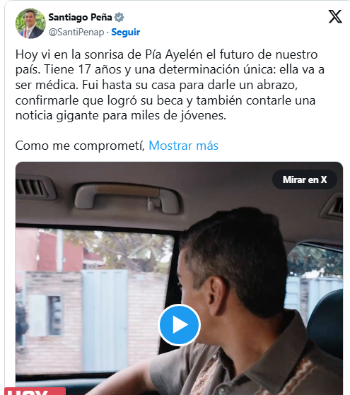 Peña amplía cupos y otorga becas a más de 7.590 jóvenes