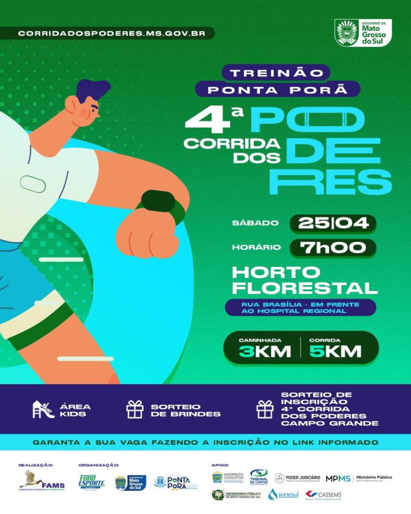 Ponta Porã sedia dia 25 o 1º treinão da 4ª Corrida dos Poderes