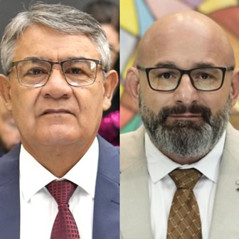Vereadores Daniel Puka Valdez e Carlos Bordão (PSDB)