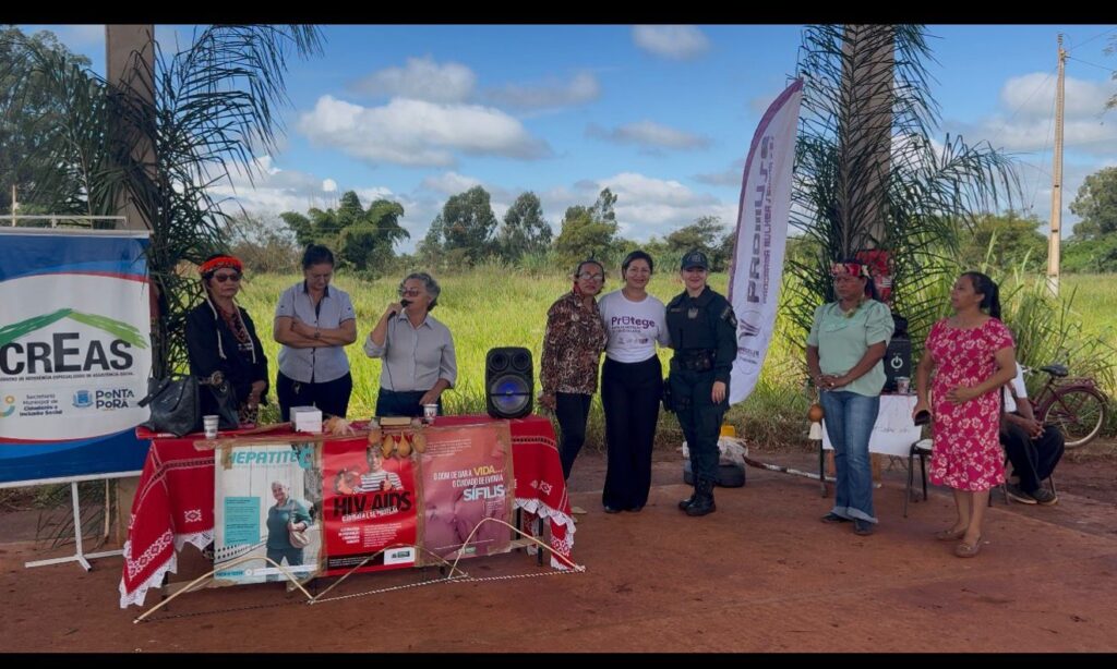 PM promove conscientização sobre violência doméstica em aldeia indígena de Ponta Porã