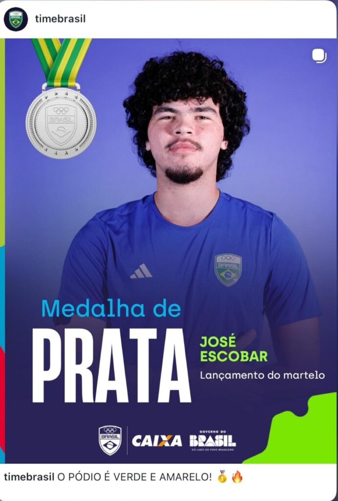 Ponta Porã conquista ouro e prata no Sul-Americano Sub-18 de Atletismo