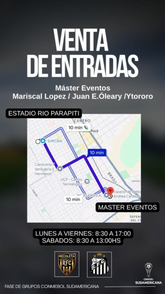 PJC: Recoleta inicia a venda de ingressos para o jogo contra o Santos de Neymar