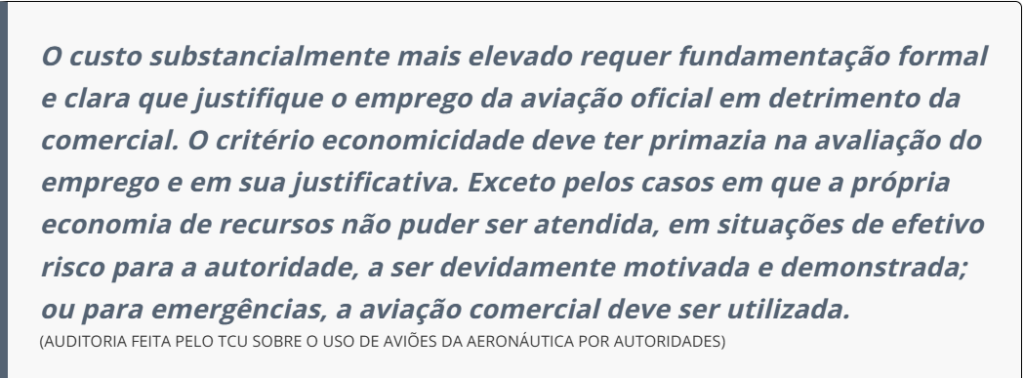 ‘Desperdício de recursos’ e ‘uso antieconômico’: TCU quer mudanças em voos da FAB