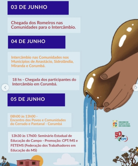 Romaria reúne ribeirinhos de Corumbá em defesa das águas do Pantanal Romaria reúne ribeirinhos de Corumbá em defesa das águas do Pantanal