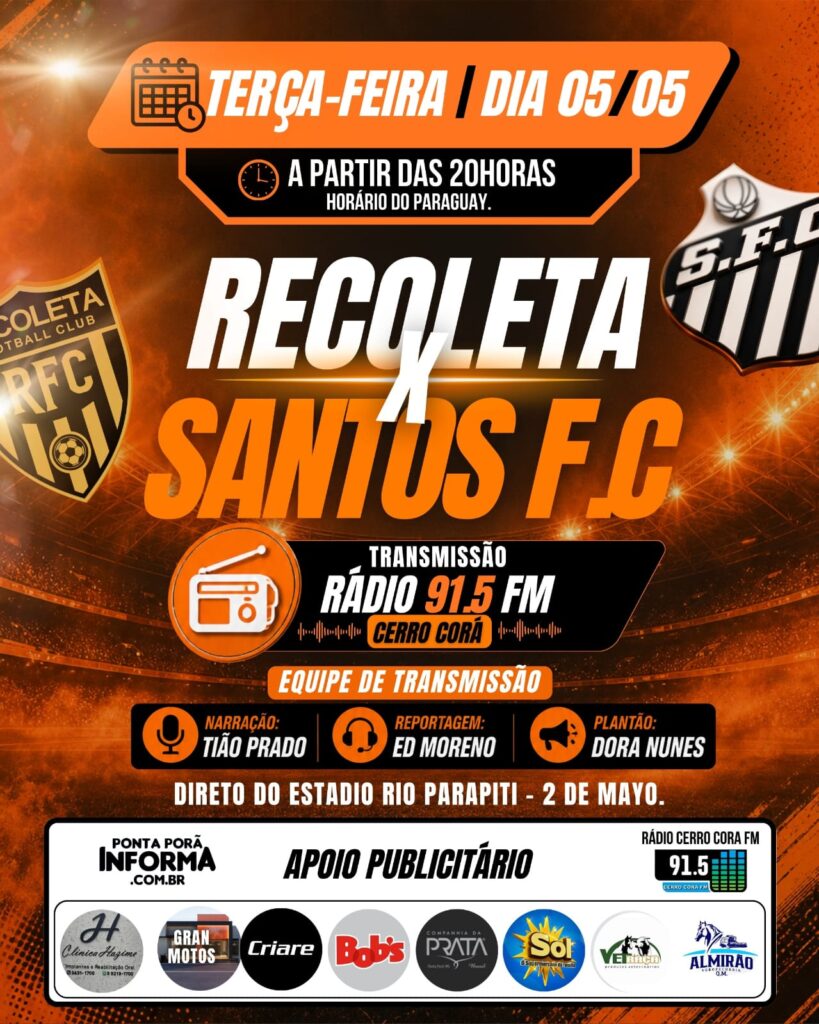 Delegação do Santos com Neymar e Gabigol chega às 16h em Ponta Porã