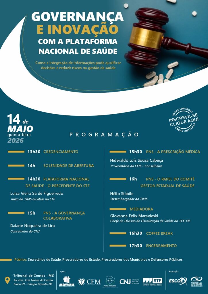 Integração de dados na saúde é tema de capacitação do TCE-MS