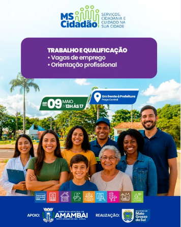 Amambai recebe ação “MS Cidadão” com diversos serviços gratuitos à população