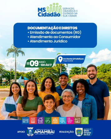 Amambai recebe ação “MS Cidadão” com diversos serviços gratuitos à população