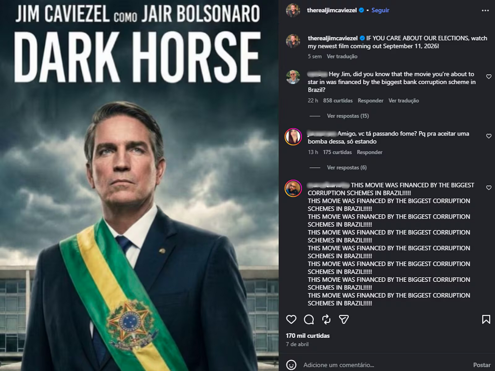 Brasileiros ‘invadem’ redes de ator que interpreta Bolsonaro após áudios de Flávio