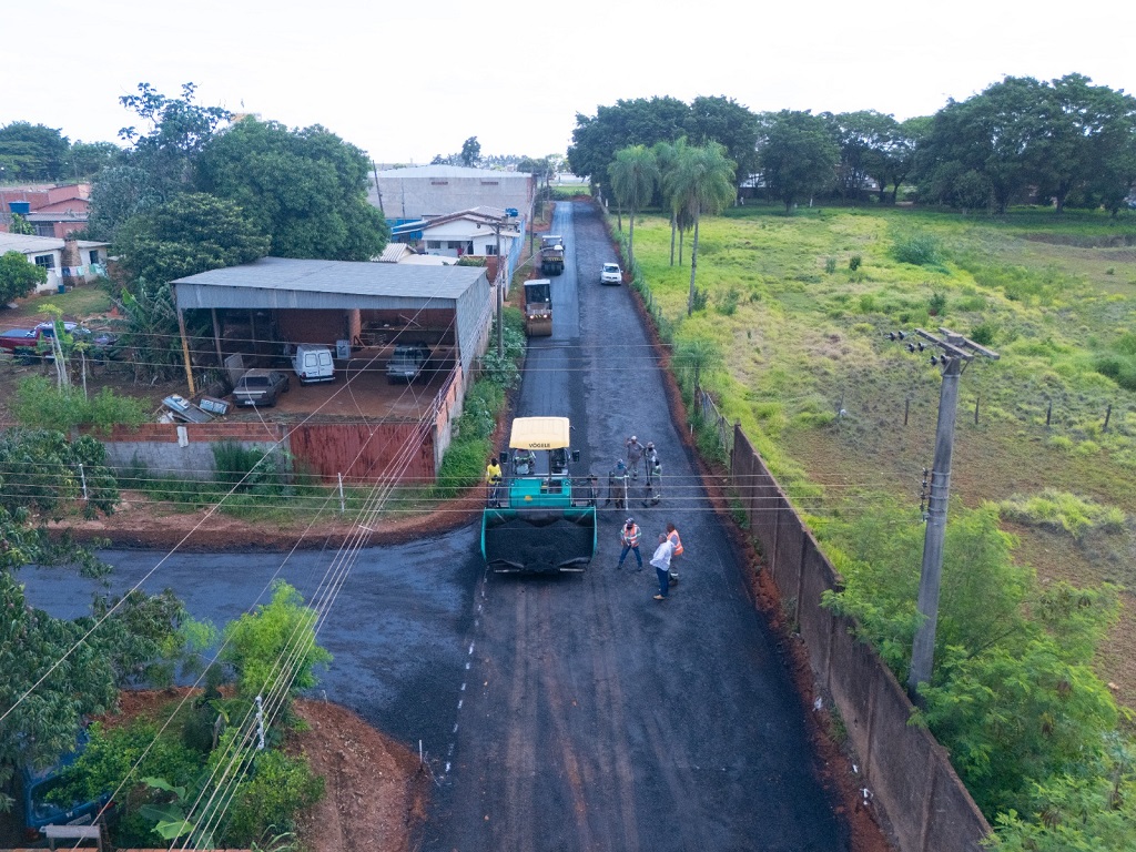 Pavimentação asfáltica já chegou em 87% das vias de Ponta Porã