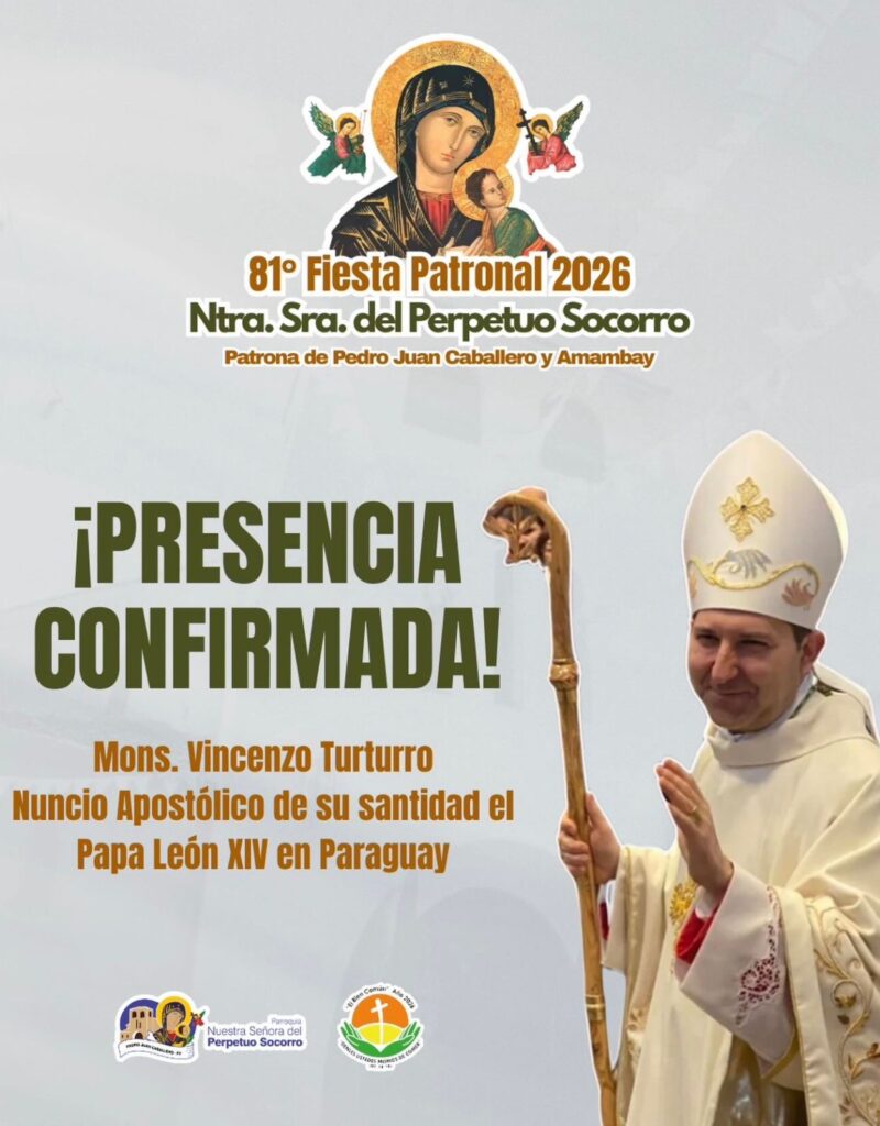 Representante do Papa Leão XIV vem à fronteira para presidir a Festa da Padroeira em Pedro Juan Caballero Representante do Papa Leão XIV vem à fronteira para presidir a Festa da Padroeira em Pedro Juan Caballero