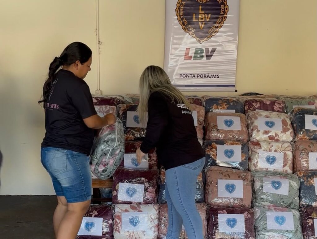 Em parceria com LBV, ASCAR faz entrega de 100 cobertores em Ponta Porã Em parceria com LBV, ASCAR faz entrega de 100 cobertores em Ponta Porã