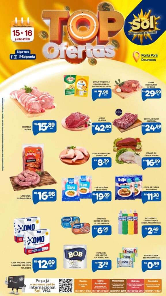 Top Ofertas do Supermercado Sol