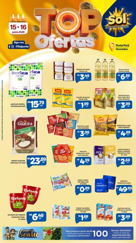 Top Ofertas do Supermercado Sol