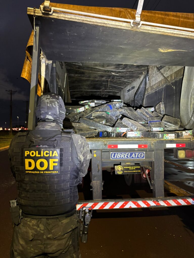 DOF apreende mais de 2 toneladas de maconha escondidas em carga de milho DOF apreende mais de 2 toneladas de maconha escondidas em carga de milho