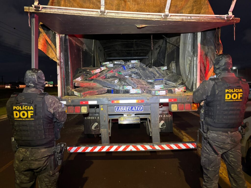 DOF apreende mais de 2 toneladas de maconha escondidas em carga de milho DOF apreende mais de 2 toneladas de maconha escondidas em carga de milho