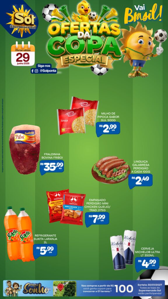 Veja as Top Ofertas do Supermercado Sol