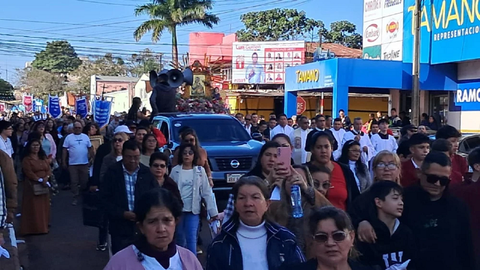 Con procesión rinden homenaje a la Virgen del Perpetuo Socorro en PJC