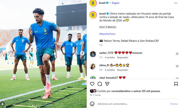 Brasil fecha preparação para duelo contra Japão, 1º mata-mata da Copa